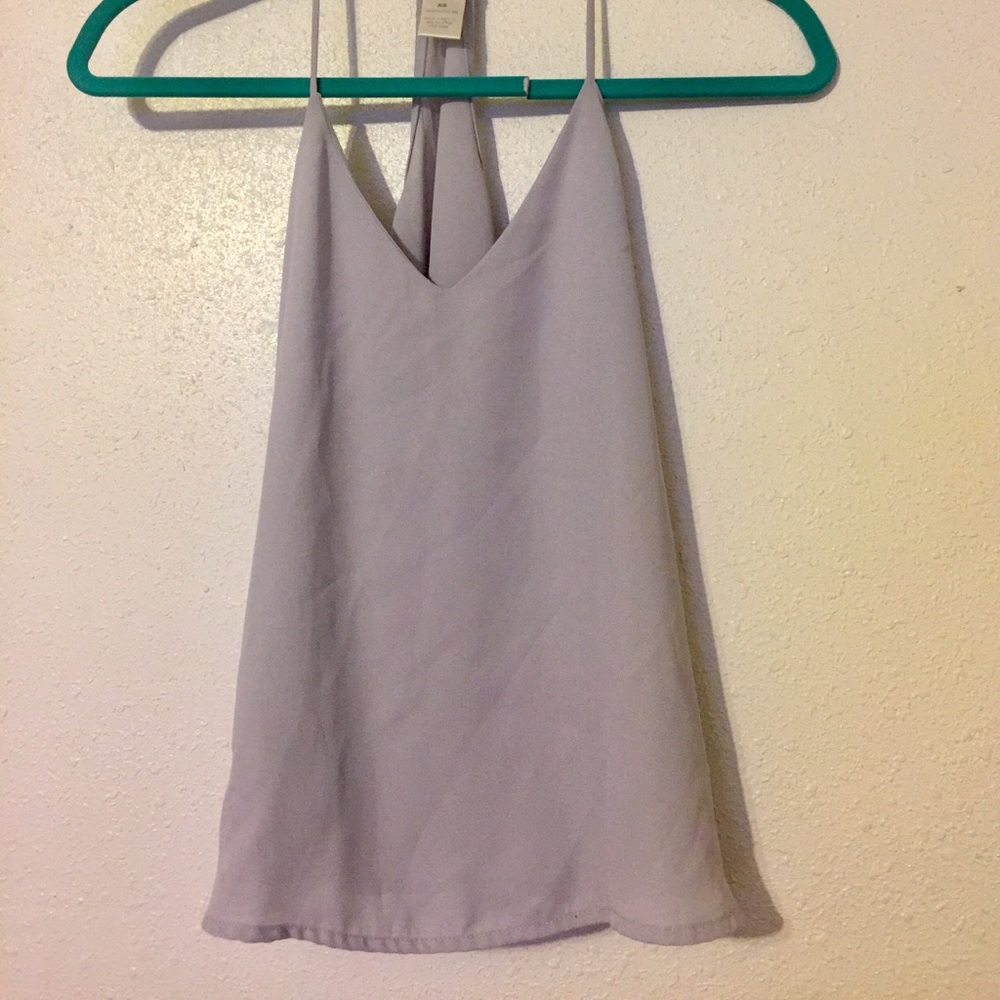 Grey Wet Seal flowy racerback